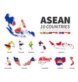 asean association southeast asian nations vector image