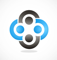 circle group teamwork abstract logo vector image vector image