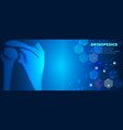 medical orthopedic shoulder bone vector image vector image