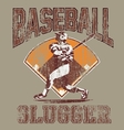 slugger baseball vector image vector image