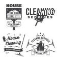 cleaning company badge emblem vector image