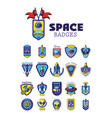 set space badges on a white background vector image