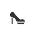 woman shoes icon flat vector image