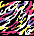 bright animal pattern tiger color vector image