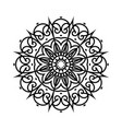 floral round decorative symbol ethnic vector image vector image