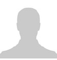 profile placeholder image gray silhouette vector image