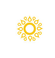 sun logo template vector image