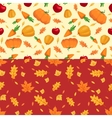 autumn seamless patterns fall leaves vector image