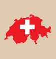 map of switzerland vector image