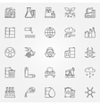 pollution icons set vector image