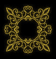 retro shiny frame or border vector image