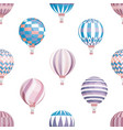 air balloons seamless pattern flying vector image vector image