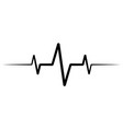 heart rate pulse icon medicine logo vector image