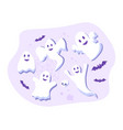 set of ghosts vector image vector image