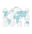 2013 calendar vector image vector image