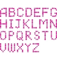 pixel alphabets vector image