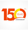 150 years anniversary logo vector image