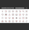 modern education technology digital lessons vector image