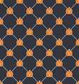 seamless texture with carving pumpkins vector image vector image