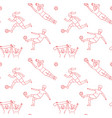 female soccer football player game match seamless vector image vector image