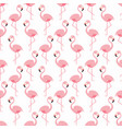 flamingo seamless pattern pink standing vector image