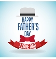 happy fathers day icon design vector image