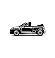 car silhouette logo vector image