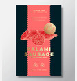 farm grown meat abstract packaging label vector image vector image