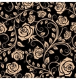 seamless pattern with rose flowers vector image vector image