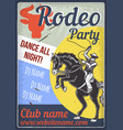 a horse and rider vector image