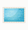 blue water swimming pool vector image