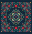 ornament paisley bandana print silk neck vector image vector image