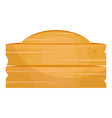 wooden plate icon object tray for table vector image vector image