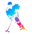 hockey player vector image