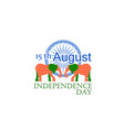 india independence day label vector image