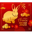 rabbit new year 2023 vector image