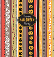 seamless pattern vintage happy halloween flat vector image vector image
