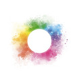 colorful watercolor with blank circle vector image