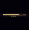 2023 new year gold progress bar golden loading vector image