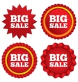 big sale sign icon special offer symbol vector image