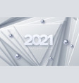 happy new 2021 year vector image vector image