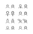 icon people vector image