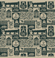 seamless pattern on coffee and coffee house theme vector image