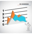 top diagram vector image
