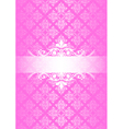 pink vintage vector image vector image