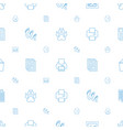 print icons pattern seamless white background vector image vector image