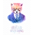 red panda portrait vector image