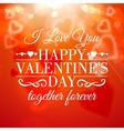 happy valentines day greeting card vector image