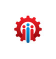 mechanic logo template icon symbol vector image