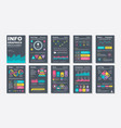 infographic brochures data visualization vector image vector image